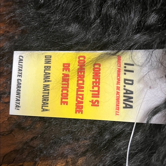 Black real sheep fur collar, new! Beautiful addition to the coat, sweater - Picture 7 of 14